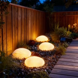 Solar Decorative Lamp Frosted Ground Lamp Outdoor Waterproof Portable Energy Saving Lantern Pebble Lawn Light Home Garden Lamp