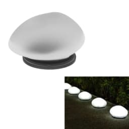 Solar Decorative Lamp Frosted Ground Lamp Outdoor Waterproof Portable Energy Saving Lantern Pebble Lawn Light Home Garden Lamp