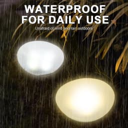 Solar Decorative Lamp Frosted Ground Lamp Outdoor Waterproof Portable Energy Saving Lantern Pebble Lawn Light Home Garden Lamp