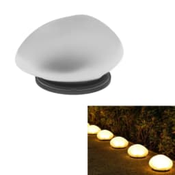 Solar Decorative Lamp Frosted Ground Lamp Outdoor Waterproof Portable Energy Saving Lantern Pebble Lawn Light Home Garden Lamp