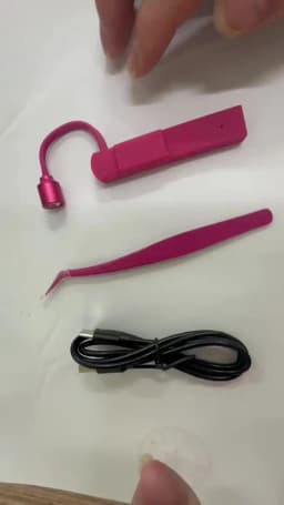 Handheld UV violet eyelash lamp 2&1 tweezers work lamp makeup eyelash grafting quick UV lamp rechargeable work beauty lamp