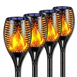 Outdoor Flickering Torch Solar Garden Flame Light 96LED Solar Lights Waterproof Decor Landscape Lawn Lamp Path Lighting