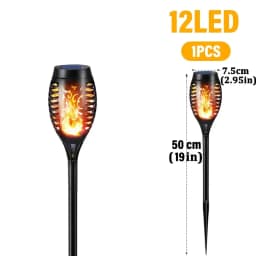Outdoor Flickering Torch Solar Garden Flame Light 96LED Solar Lights Waterproof Decor Landscape Lawn Lamp Path Lighting
