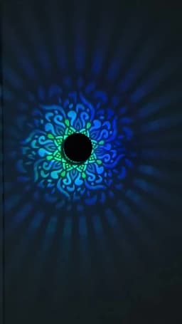 Solar Mandala Sunflower Projector Wall Light Outdoor Garden Decoration Landscape Light for Patio Garden Estate Porch Courtyard
