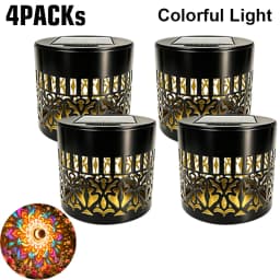 Solar Mandala Sunflower Projector Wall Light Outdoor Garden Decoration Landscape Light for Patio Garden Estate Porch Courtyard