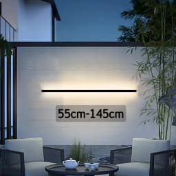 LED Lighting Wall Lamp IP65 Garden AC Long Wall Light Outdoor Waterproof Modern Long Strip 85-256v OutdoorDecoration