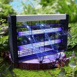 Wall-Mounted UV Mosquito Killer Lamp, Rechargeable Electric Shock Insect Killer for Indoor & Outdoor, Noiseless Pest Control