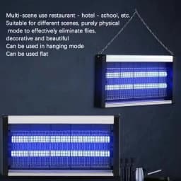 Wall-Mounted UV Mosquito Killer Lamp, Rechargeable Electric Shock Insect Killer for Indoor & Outdoor, Noiseless Pest Control