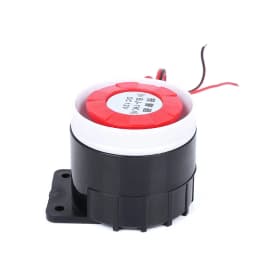 BJ-1K High Decibel Sound Alarm Buzzer Anti-Theft Explosion Electronic Horn with Light 12/24V 220V for Security Systems