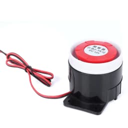 BJ-1K High Decibel Sound Alarm Buzzer Anti-Theft Explosion Electronic Horn with Light 12/24V 220V for Security Systems