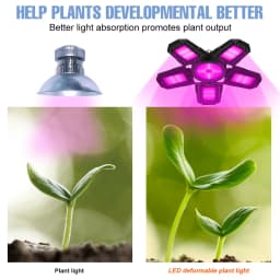 350W E27/E26 LED Growing Lamp Full Spectrum Foldable Plant Fill Lighting For Greenhouse Flower Vegetable Cultivation Hydroponics