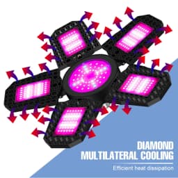 350W E27/E26 LED Growing Lamp Full Spectrum Foldable Plant Fill Lighting For Greenhouse Flower Vegetable Cultivation Hydroponics