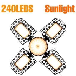 350W E27/E26 LED Growing Lamp Full Spectrum Foldable Plant Fill Lighting For Greenhouse Flower Vegetable Cultivation Hydroponics