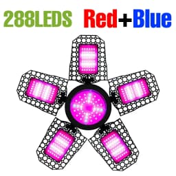 350W E27/E26 LED Growing Lamp Full Spectrum Foldable Plant Fill Lighting For Greenhouse Flower Vegetable Cultivation Hydroponics
