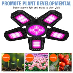 350W E27/E26 LED Growing Lamp Full Spectrum Foldable Plant Fill Lighting For Greenhouse Flower Vegetable Cultivation Hydroponics