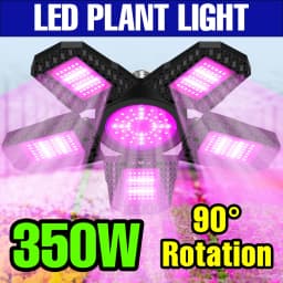 350W E27/E26 LED Growing Lamp Full Spectrum Foldable Plant Fill Lighting For Greenhouse Flower Vegetable Cultivation Hydroponics