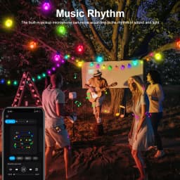 Smart G40 LED Bulb String Light 15M/30M Christmas Festoon USB Fairy Lights Garland For Room Outdoor Garden Camping Wedding Decor