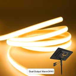 1.3W/2.8W/6W/13W Solar COB LED Strip Light With Remote Dimmable Adhesive Tape Waterproof 3000K 4000K 6000K Indoor Outdoor Decor