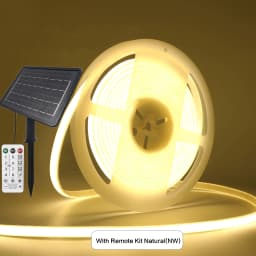 1.3W/2.8W/6W/13W Solar COB LED Strip Light With Remote Dimmable Adhesive Tape Waterproof 3000K 4000K 6000K Indoor Outdoor Decor