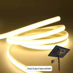1.3W/2.8W/6W/13W Solar COB LED Strip Light With Remote Dimmable Adhesive Tape Waterproof 3000K 4000K 6000K Indoor Outdoor Decor