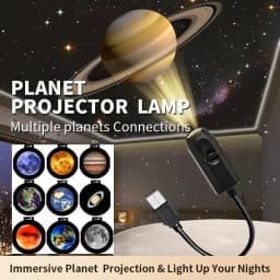 Moon Earth Starry Sky Projection Night Light USB Remote Controlled Ceiling Lamp for Kids Bedroom Romantic Home Atmosphere