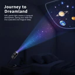 Moon Earth Starry Sky Projection Night Light USB Remote Controlled Ceiling Lamp for Kids Bedroom Romantic Home Atmosphere