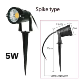 LED COB Garden Lighting 5W 7W 10W 15W Outdoor Spike Lawn Lamp Waterproof Lighting Garden Path Spotlights AC110V 220V DC12V 24V