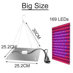 LED Plant Grow Light 81/169 Beads Full Spectrum Hydroponic Growing Lamp Plants Phyto Veg Flower Indoor Ultrathin Panel Phytolamp