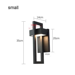 Waterproof Outdoor LED Wall Lighting Retro Vintage Black Color 10W for Garden Porch Sconce Street Light 96V220V Sconce Luminaire
