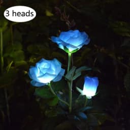 3-7 Heads Solar Lights Outdoor Decorative Solar Dandelion Garden Lights Rose Flower Lawn Lamp for Yard Patio Garden Decor
