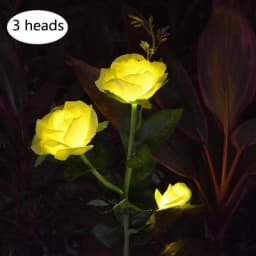 3-7 Heads Solar Lights Outdoor Decorative Solar Dandelion Garden Lights Rose Flower Lawn Lamp for Yard Patio Garden Decor
