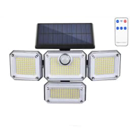 1 PACK Outdoor Motion Sensor Lamp, 4-Head Solar Power Light, 122 LED Solar Light, Flood Lights ,3000 Lumens,270° Lighting Range