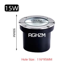 IP67 Waterproof Led Light Garden Underground 3W 5W 10W 15W Outdoor Buried Garden Path Spot Recessed Inground Lighting 220V DC12V