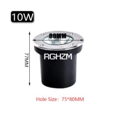IP67 Waterproof Led Light Garden Underground 3W 5W 10W 15W Outdoor Buried Garden Path Spot Recessed Inground Lighting 220V DC12V