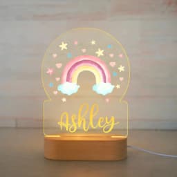 Personalized Children Animal Night Light Custom Name Acrylic Lamp Baby Kids Bedroom Decoration Neonate Birthday Christmas Gift