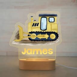 Personalized Children Animal Night Light Custom Name Acrylic Lamp Baby Kids Bedroom Decoration Neonate Birthday Christmas Gift
