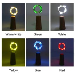 1/2/3M LED Wine Bottle Cork String Lights Holiday Decoration Garland Wine Bottle Fairy Light Christmas Copper Wire String Lights
