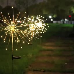 1 Pack Solar Fireworks Lights Outdoor,Holiday Lighting Firework Lights For Garden Patio,Halloween,Christmas,Wedding,Wall Decor