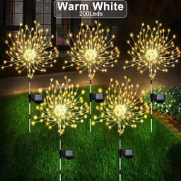 1 Pack Solar Fireworks Lights Outdoor,Holiday Lighting Firework Lights For Garden Patio,Halloween,Christmas,Wedding,Wall Decor