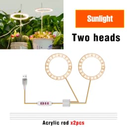LED Phytolamp Indoor Grow Lights Full Spectrum Hydroponics Plant Lamp For Flower Seeds Cultivation DC5V USB LED Growth Light