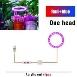 LED Phytolamp Indoor Grow Lights Full Spectrum Hydroponics Plant Lamp For Flower Seeds Cultivation DC5V USB LED Growth Light