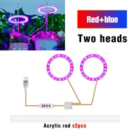 LED Phytolamp Indoor Grow Lights Full Spectrum Hydroponics Plant Lamp For Flower Seeds Cultivation DC5V USB LED Growth Light