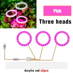 LED Phytolamp Indoor Grow Lights Full Spectrum Hydroponics Plant Lamp For Flower Seeds Cultivation DC5V USB LED Growth Light