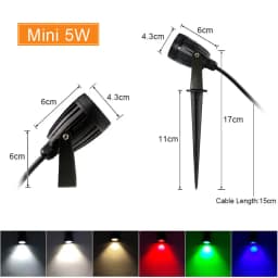 4Pcs LED Garden Lighting 5W 10W Outdoor Spike Lawn Lamp Waterproof Terrace Garden Decoration Path Spotlights AC220V 110V DC12V