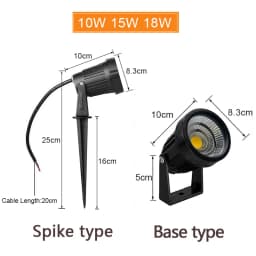 4Pcs LED Garden Lighting 5W 10W Outdoor Spike Lawn Lamp Waterproof Terrace Garden Decoration Path Spotlights AC220V 110V DC12V