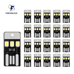 20pack Book Light Mini Night Lighting 2835SMD Book Lamp Bulb 5V 0.2W Led Usb Light for Power Bank Computer Laptop