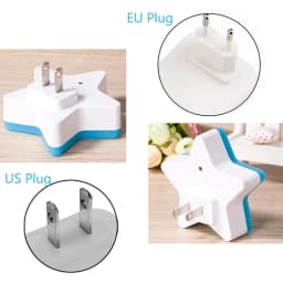 LED Stars Night Lights EU/US Plug Night Lamp Light Home Decoration Bedroom Bedside Baby Room Living Room Corridor Lighting