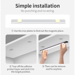 Night Light 20/30/40/60CM Motion Sensor Light Wireless USB LED Cabinet Light Wardrobe Lamp For Kitchen Cabinet Bedroom Wardrobe