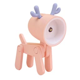 Mini Led Night Lights Folding Desk Lamp Cartoon Cute Pet Dog Deer Shape Nightlights Adjustable Kids Bedroom Bedside Decor Gift
