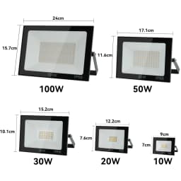 LED Flood Light IP66 Waterproof Outdoor Spotlight 100W AC220V Reflector Led Exterior Wall Lamp For Garden Street Gate Wall